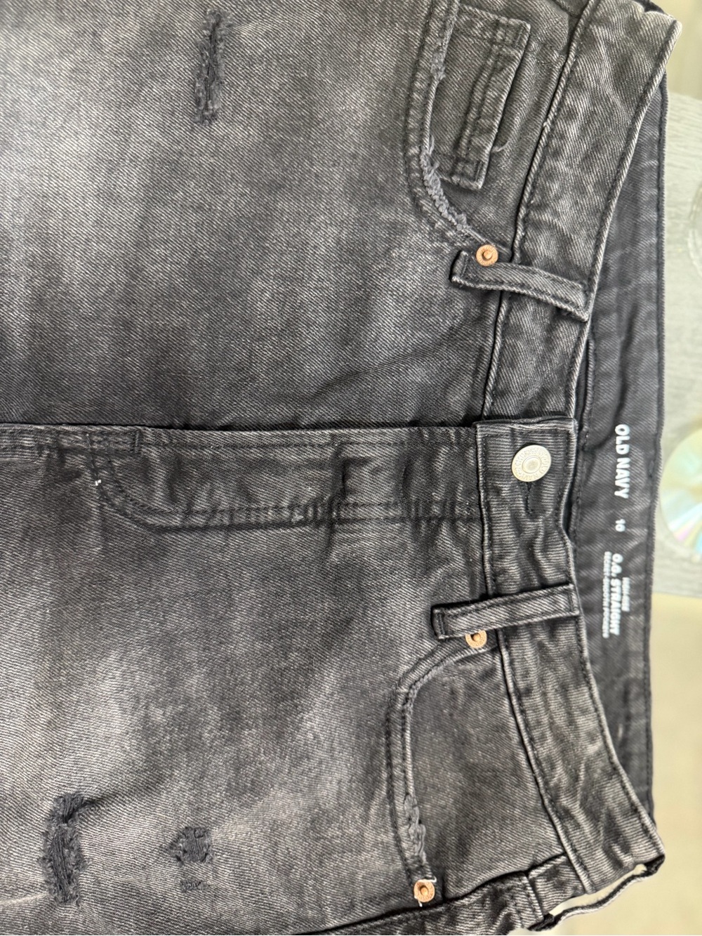 Old Navy Men's Faded Black Slim Jeans